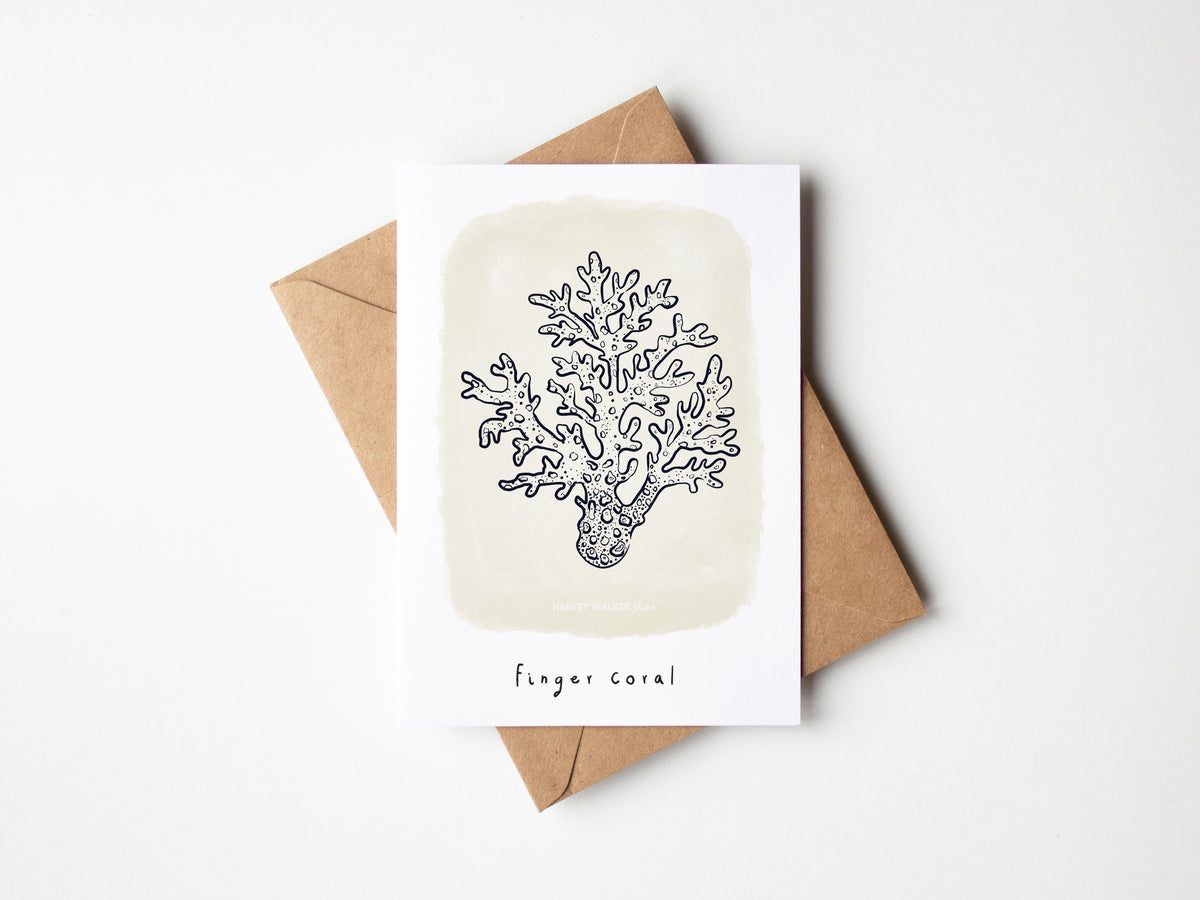 Finger Coral_ Greeting Card