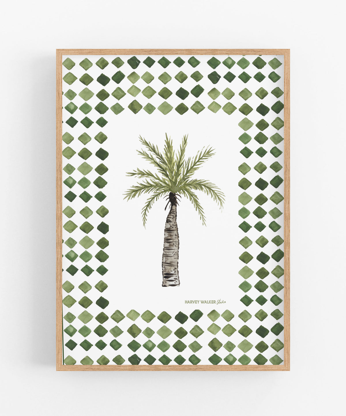 DATE PALM CHECK - Fine Art Print