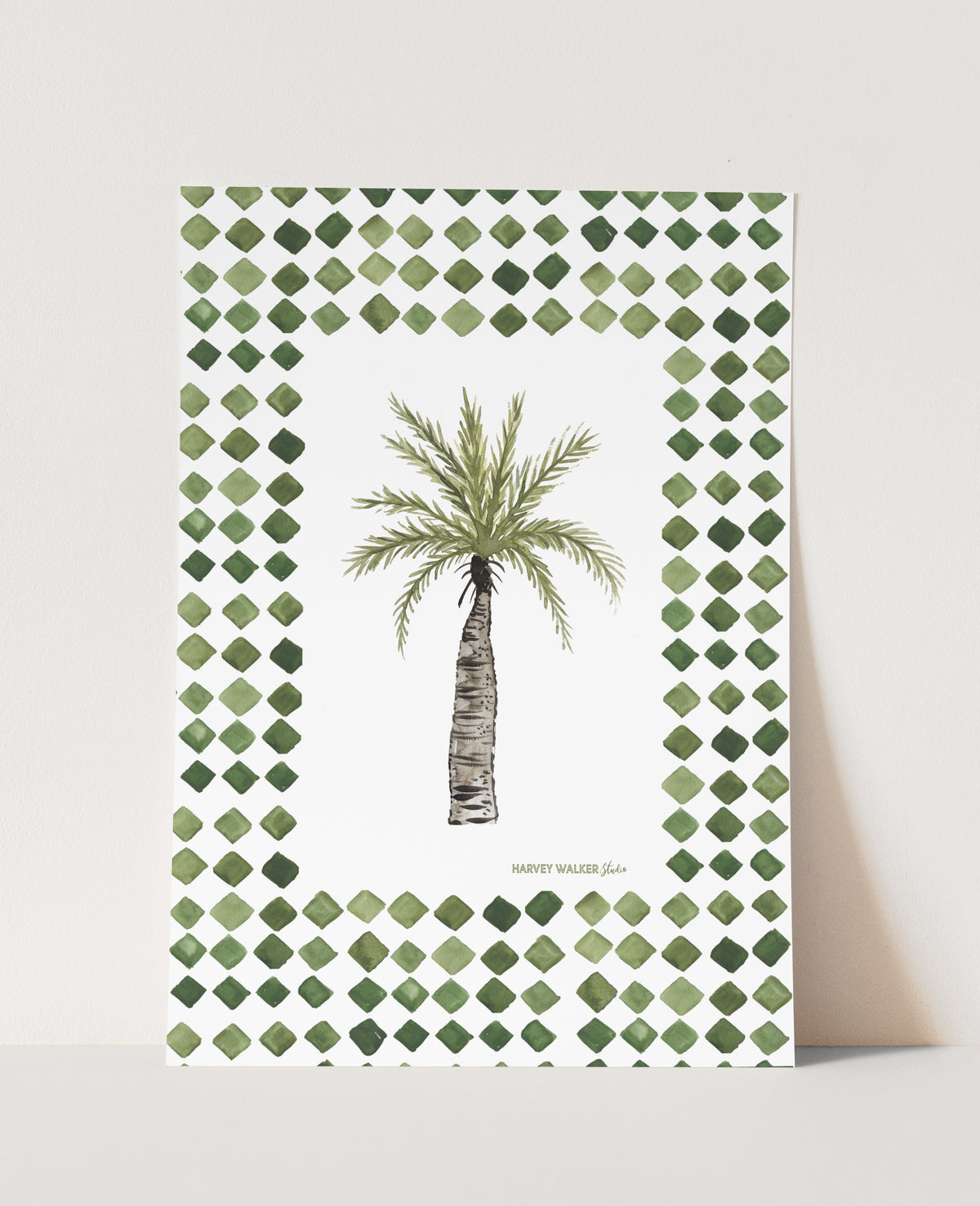 DATE PALM CHECK - Fine Art Print