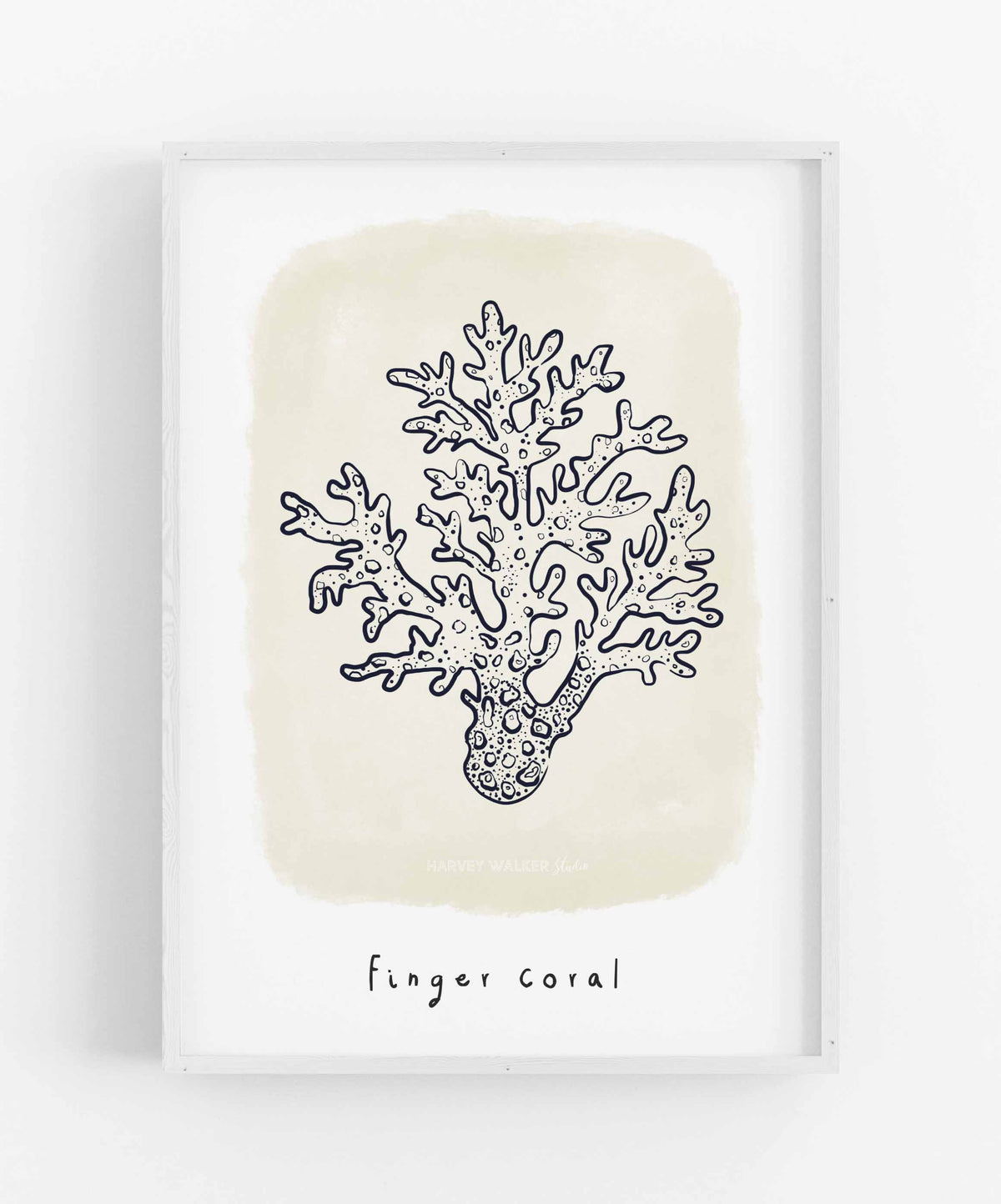 FINGER CORAL BEIGE - Fine Art Print