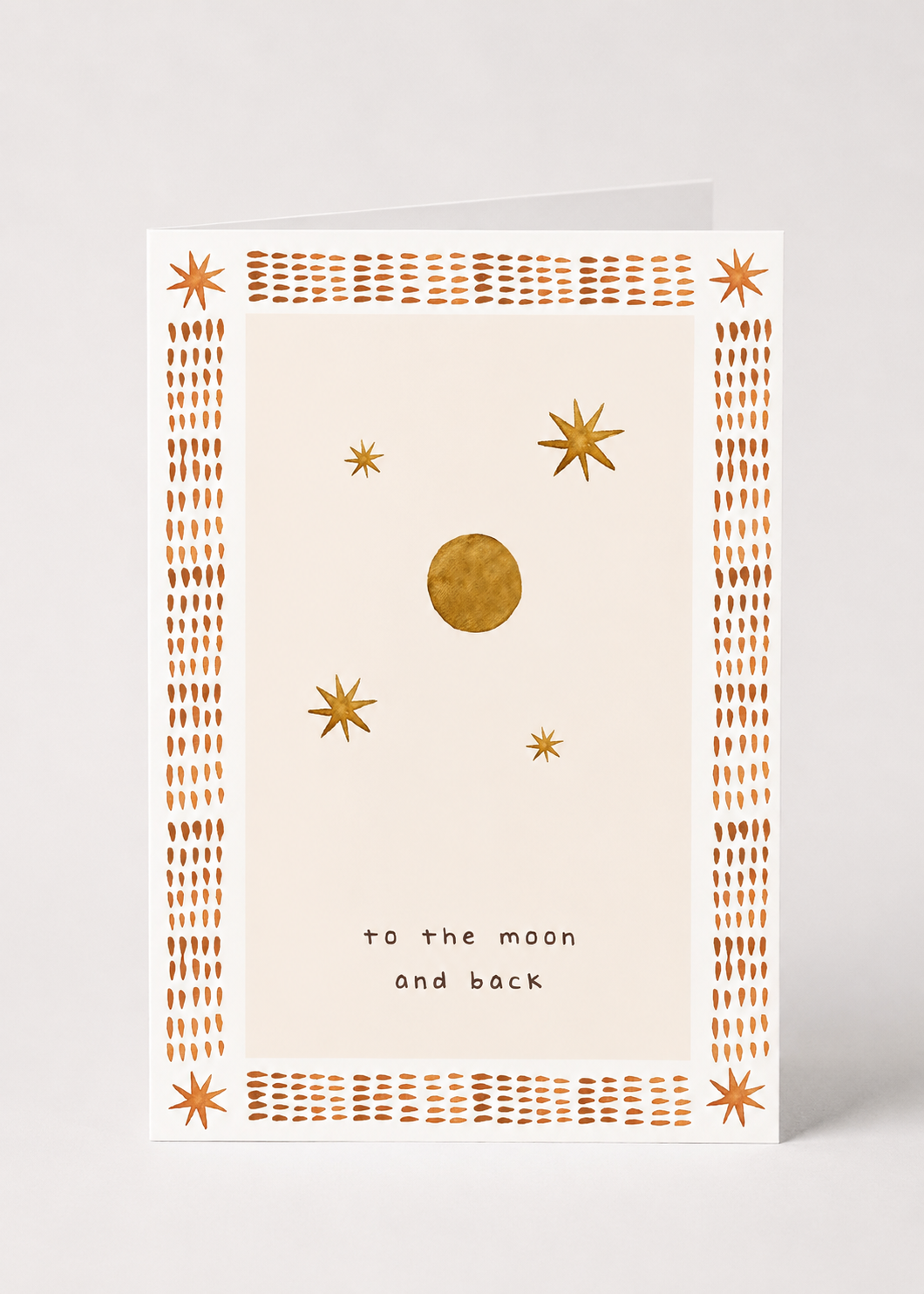 Greeting Card - To the moon and back