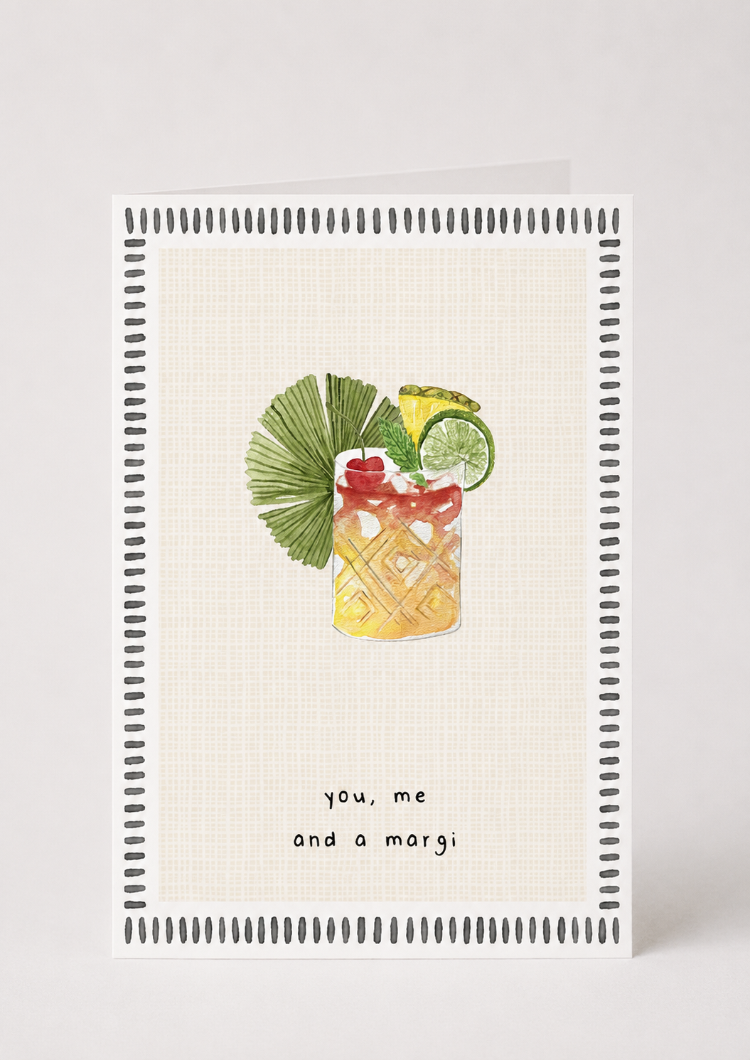 Greeting Card - You, me and a margi