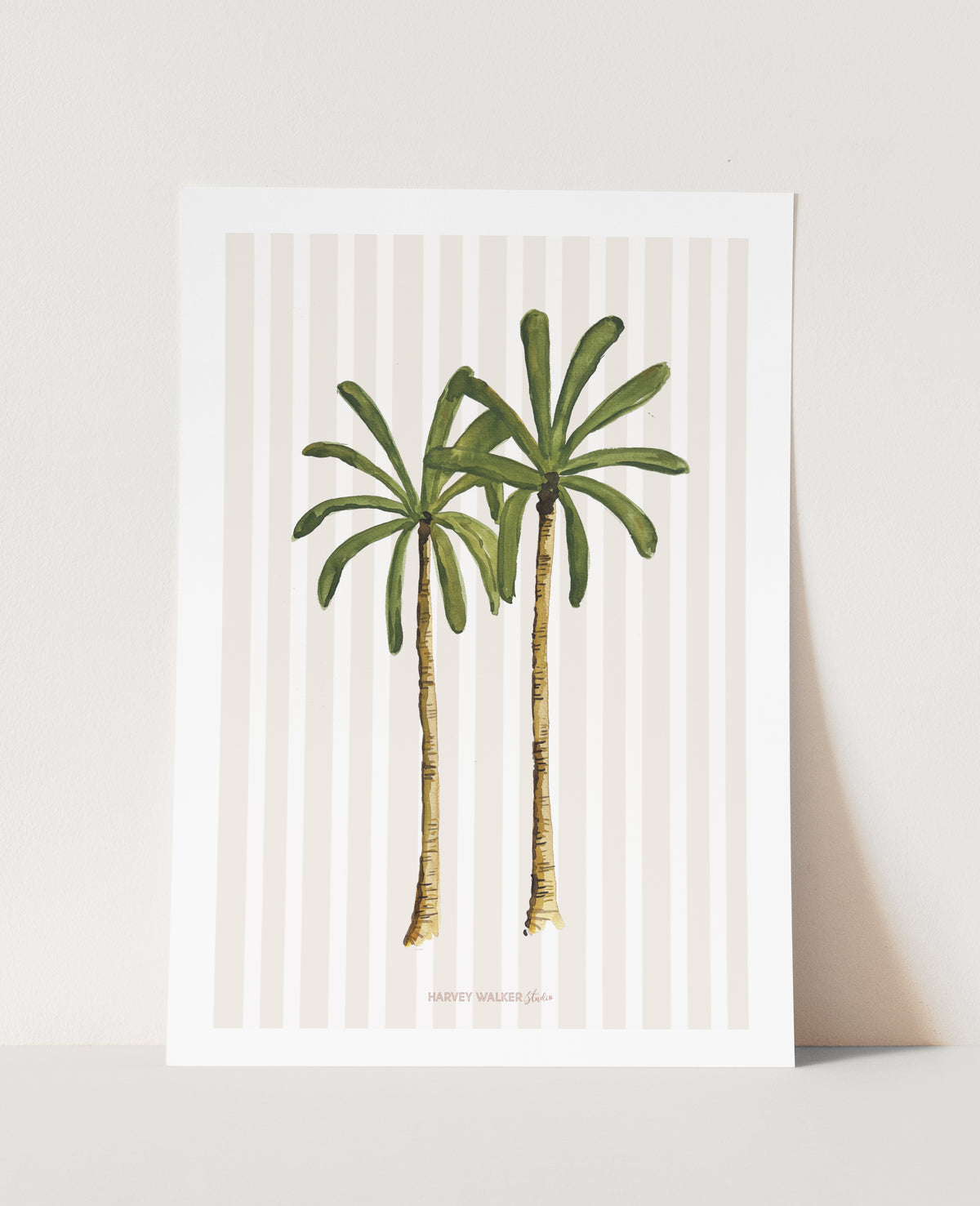 PALM PAIR STRIPE - Fine Art Print