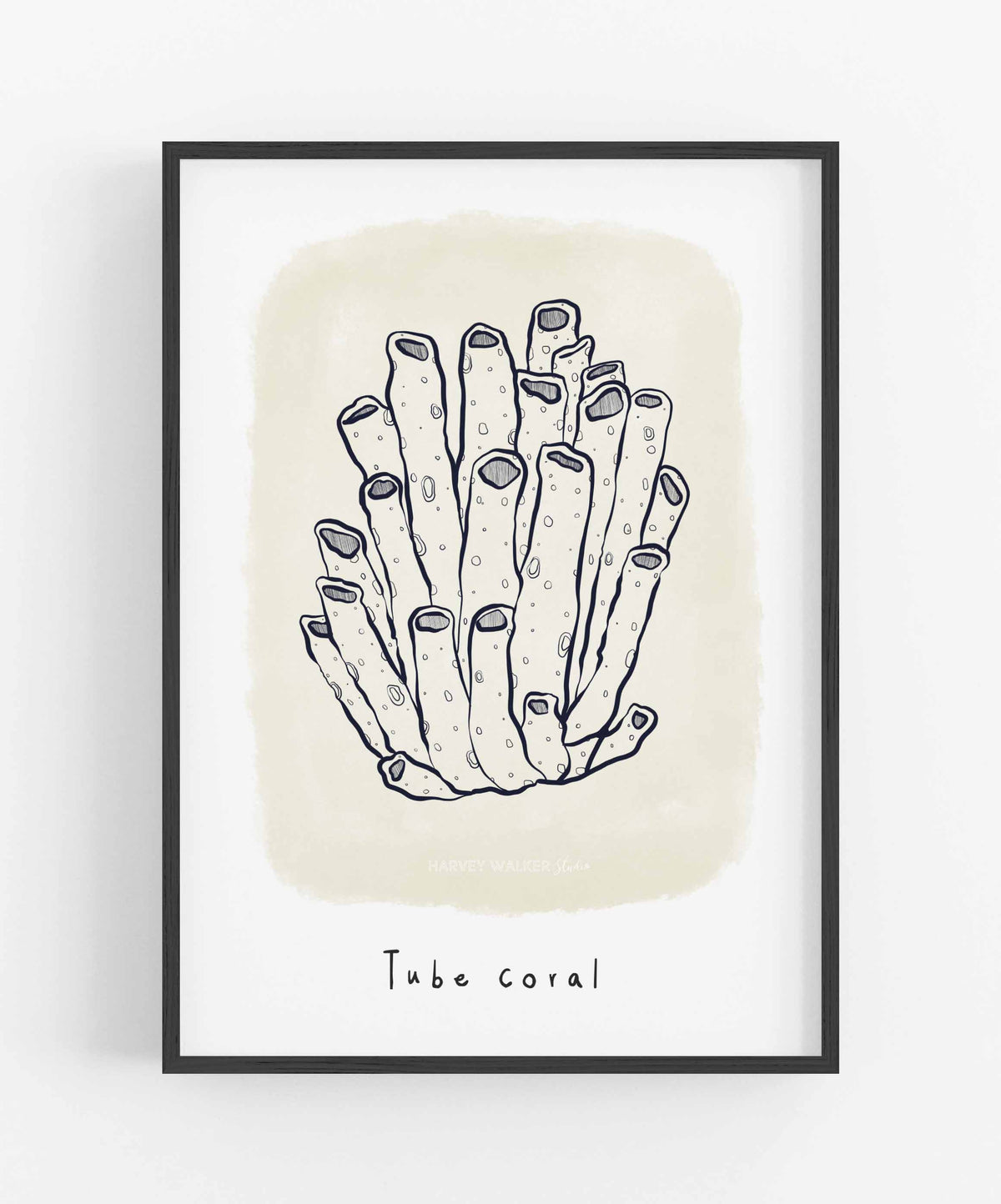 TUBE CORAL BEIGE - Fine Art Print