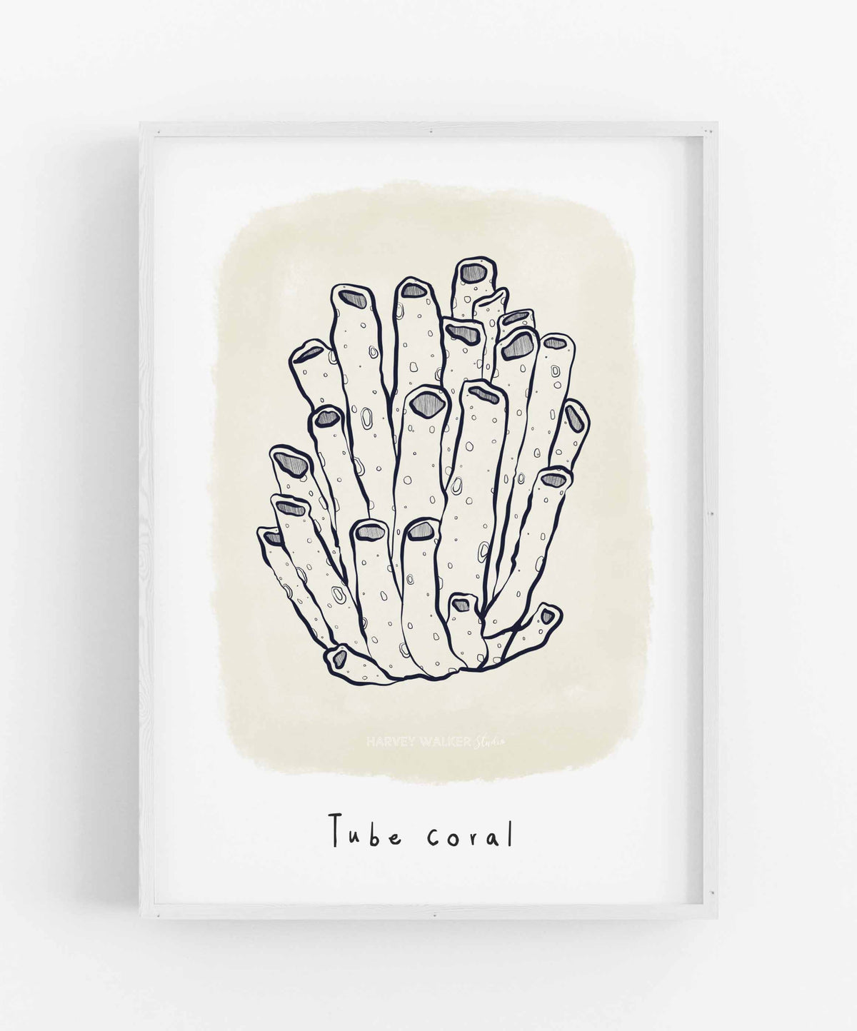 TUBE CORAL BEIGE - Fine Art Print