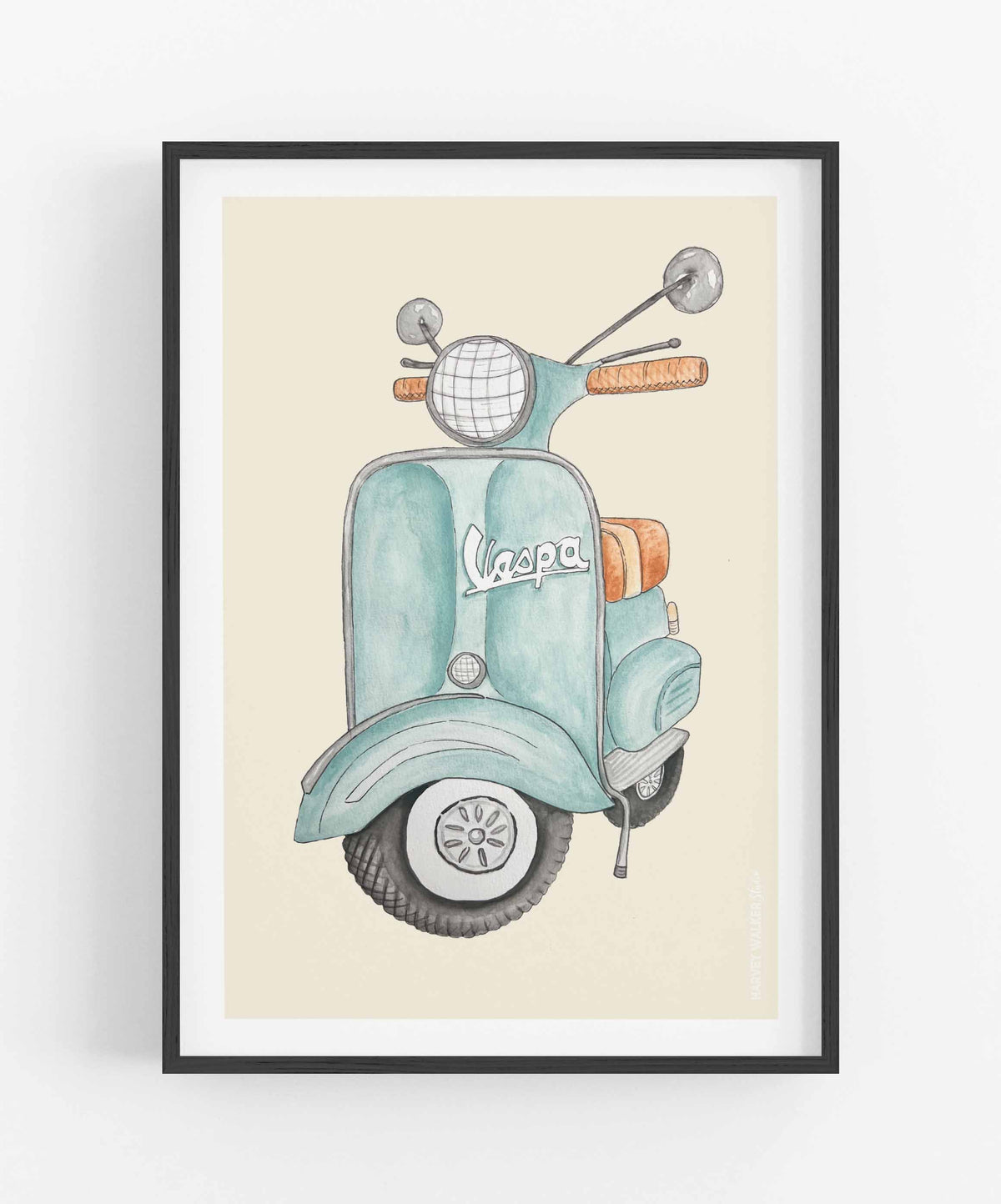 VESPA_BLUE - Fine Art Print