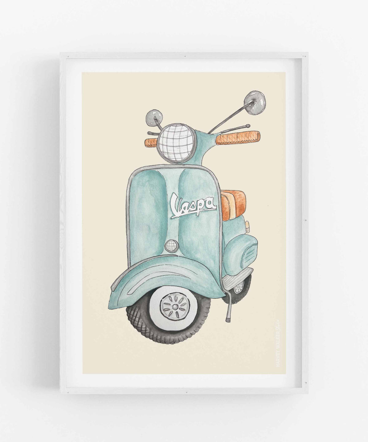 VESPA_BLUE - Fine Art Print