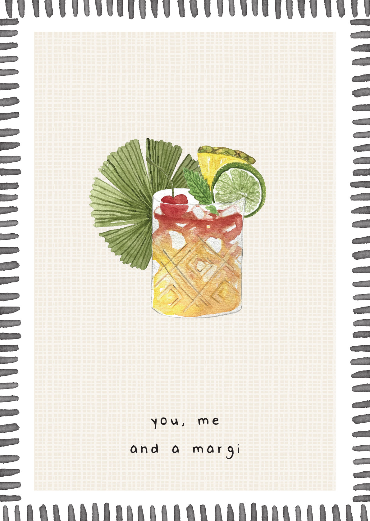 Greeting Card - You, me and a margi