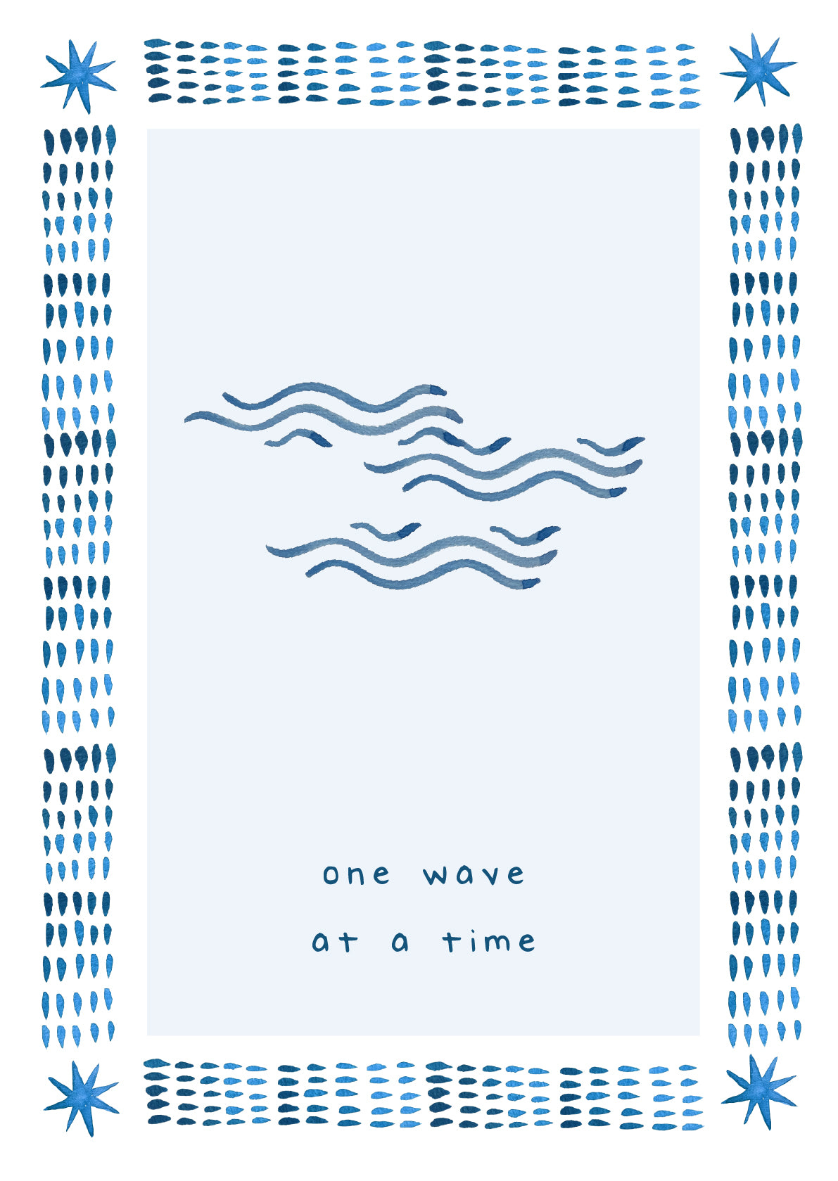 Greeting Card - One Wave At A Time