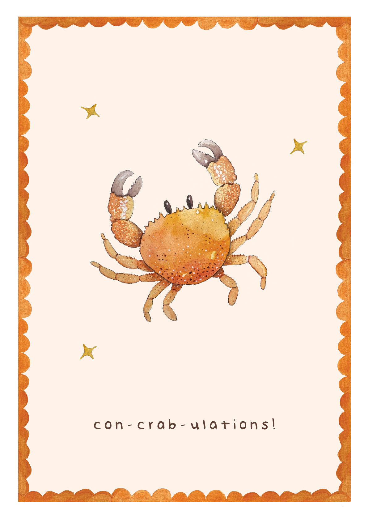 Greeting Card - Con-Crab-ulations