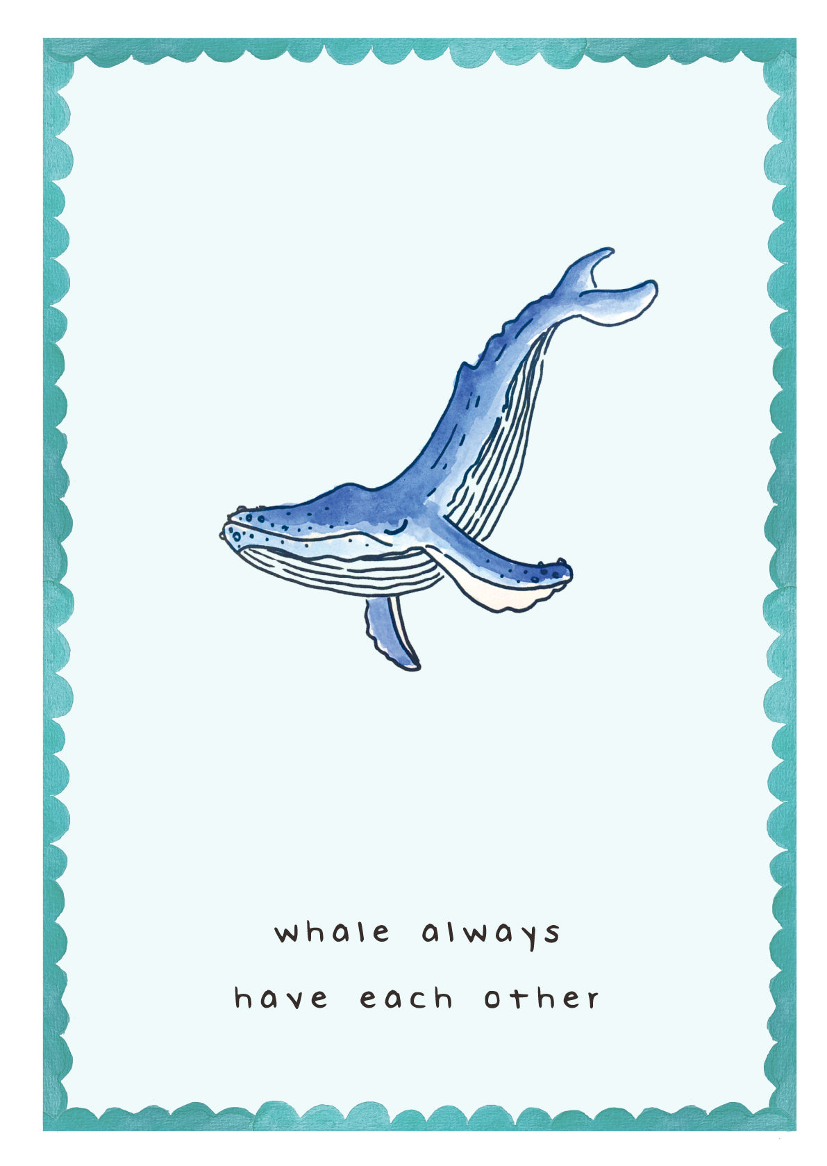 Greeting Card - Whale always have each other