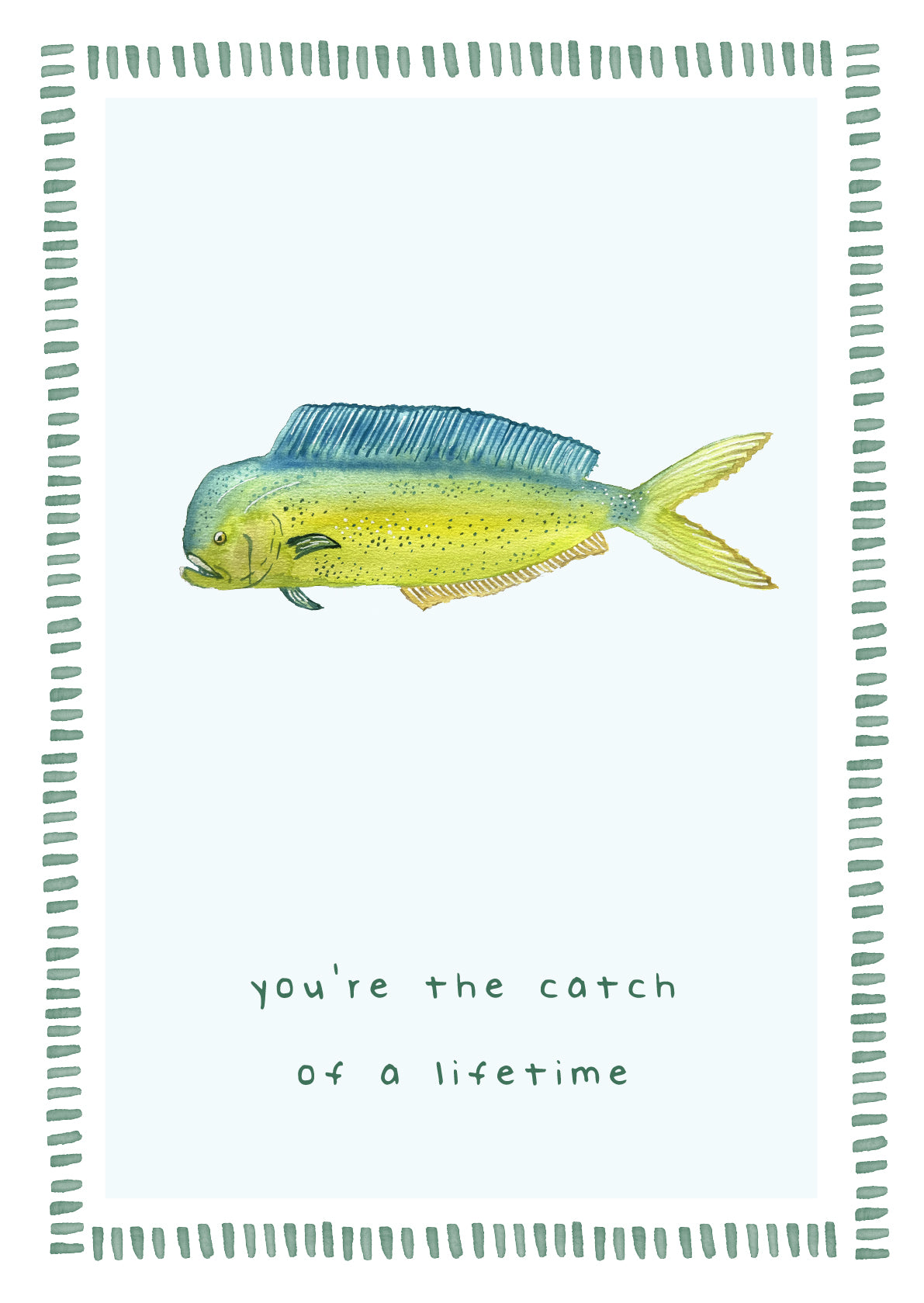 Greeting Card - The Perfect Catch