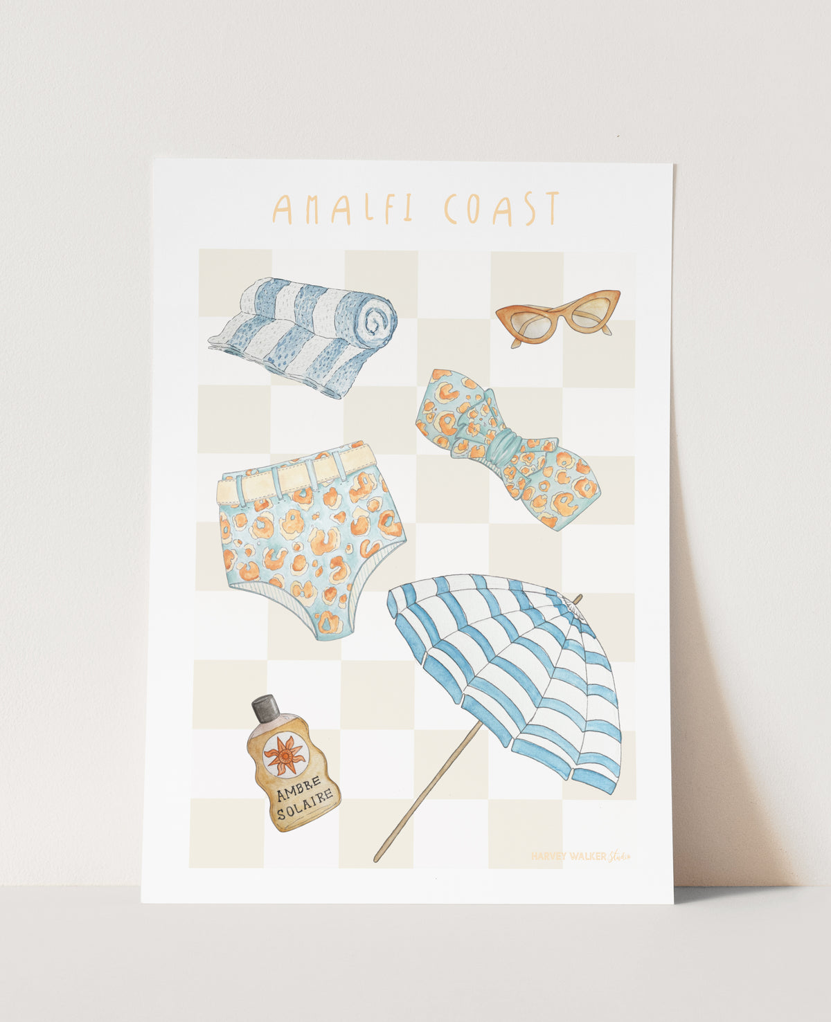 AMALFI COAST_ BEACH DAY - Fine Art Print