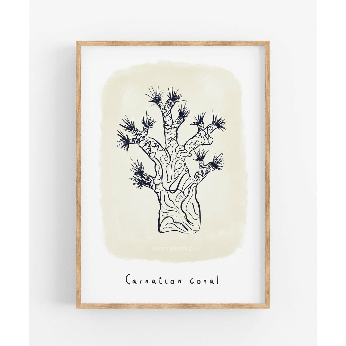 CARNATION CORAL BEIGE - Fine Art Print