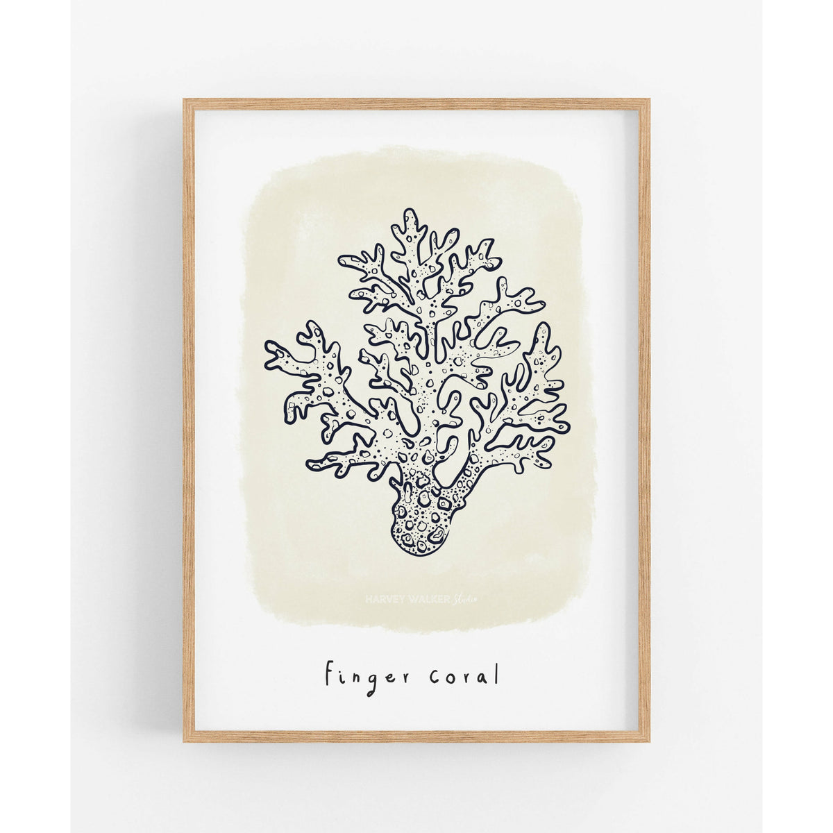 FINGER CORAL BEIGE - Fine Art Print