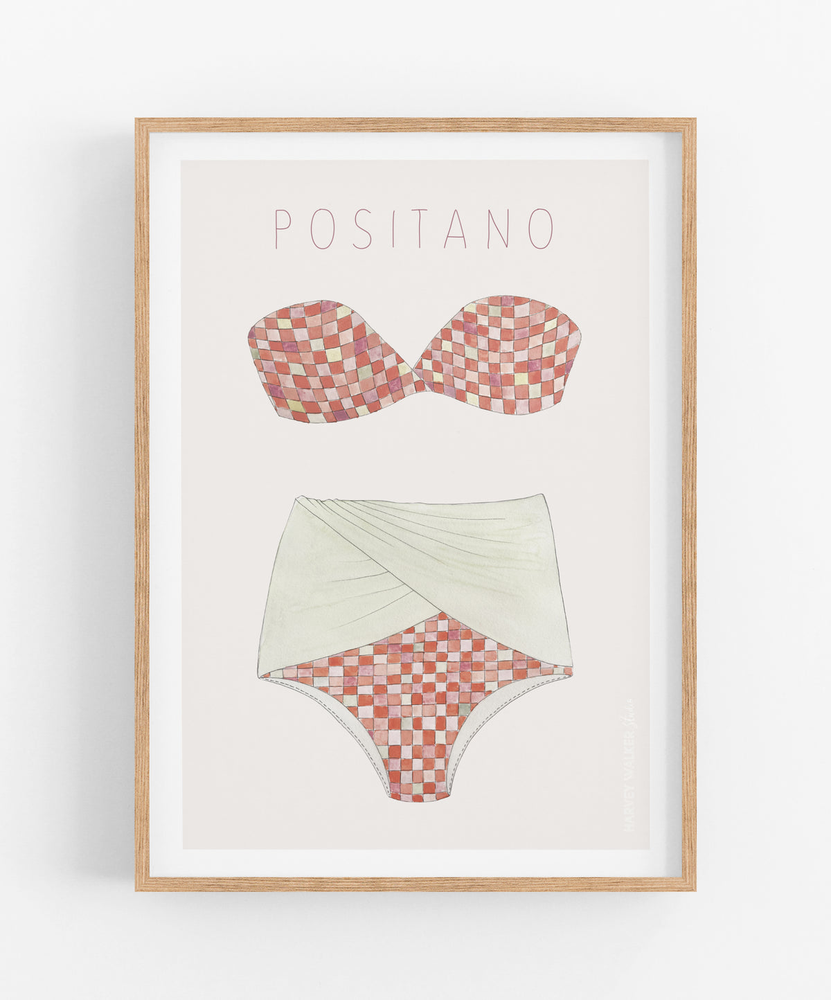 POSITANO _ PINK BIKINI - Fine Art Print