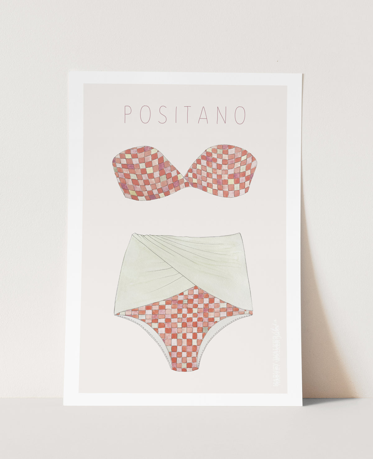 POSITANO _ PINK BIKINI - Fine Art Print