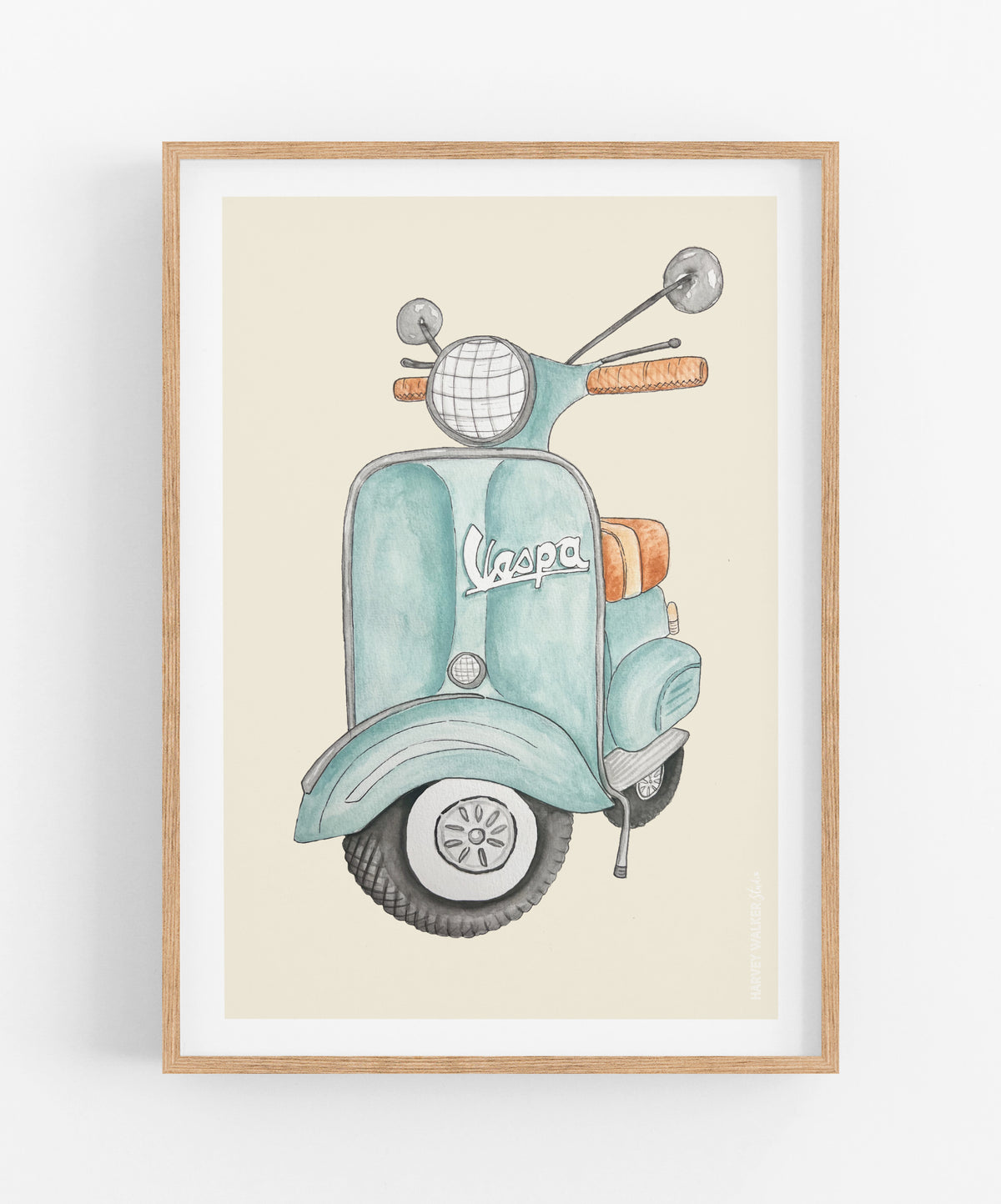 VESPA_BLUE - Fine Art Print