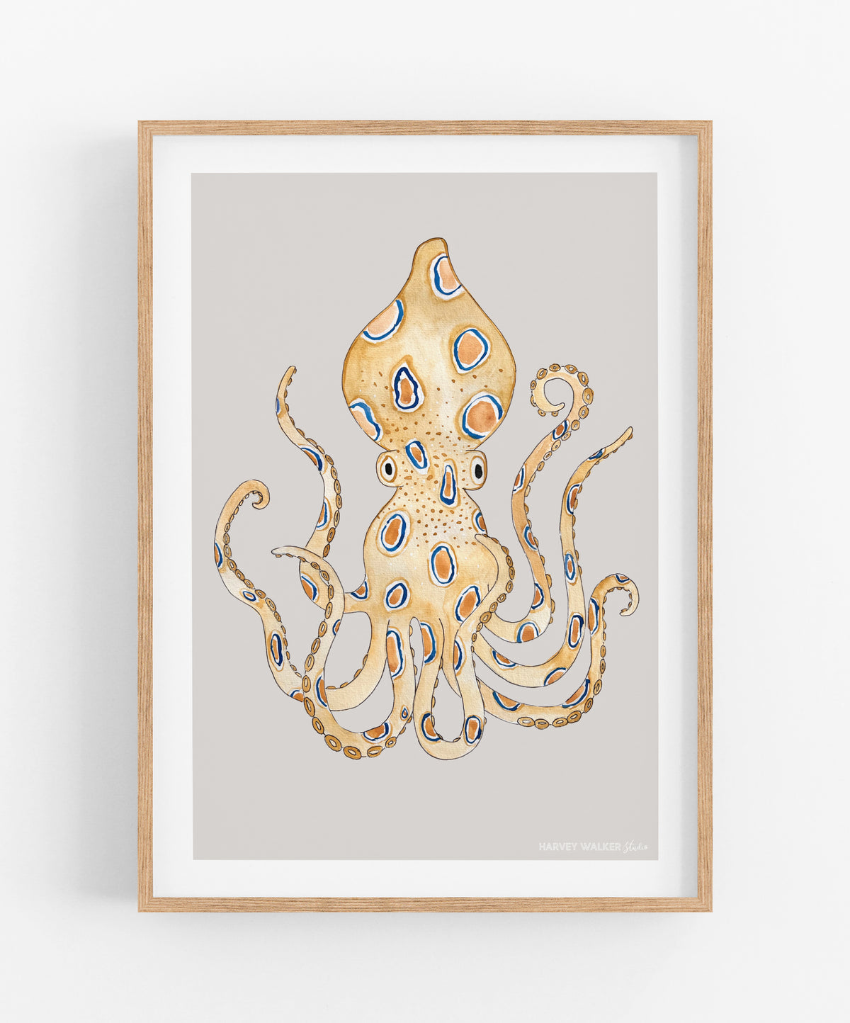 BLUE RING OCTOPUS - Fine Art Print