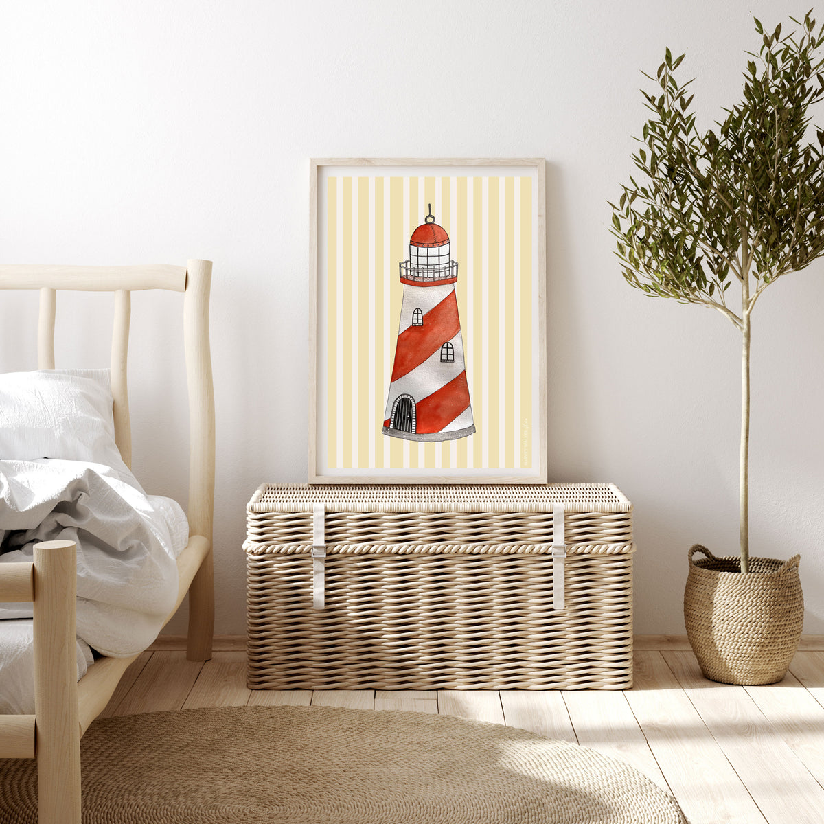 LIGHTHOUSE STRIPE- Fine Art Print